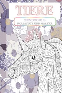 Zendoodle - Farbstifte und Marker - Tiere