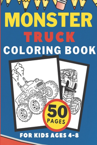 Monster Truck Coloring Book For Kids
