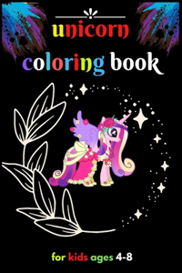 Unicorn coloring book for kids ages 4-8