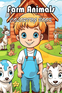 Farm Animals Coloring Book for Kids