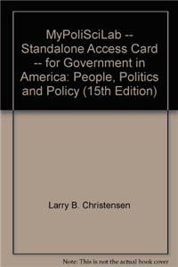 MyPoliSciLab Without Pearson eText - Standalone Access Card - For Government in America