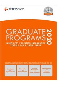 Graduate Programs in Business, Education, Information Studies, Law & Social Work 2020