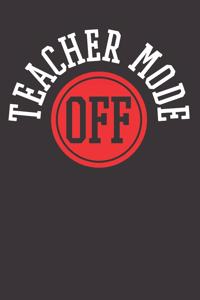 Teacher Vacation Notebook Journal