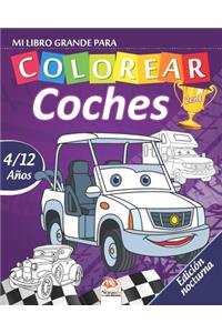 Mi libro grande para colorear - coches - Edición nocturna
