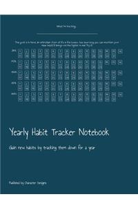 Yearly Habit Tracker Notebook
