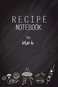 Recipe Notebook To Write In