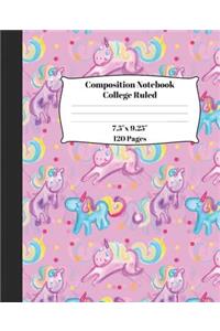 Unicorn Soft Cover Composition Notebook