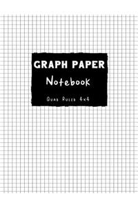 Graph Paper Notebook Quad Ruled 4x4