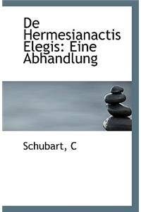 de Hermesianactis Elegis