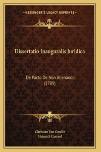 Dissertatio Inauguralis Juridica