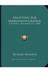Anleitung Zur Mikrophotographie