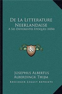 de La Litterature Neerlandaise