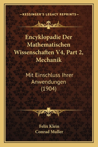 Encyklopadie Der Mathematischen Wissenschaften V4, Part 2, Mechanik