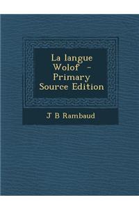 La Langue Wolof