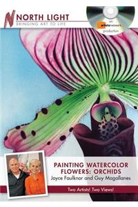 Painting Watercolor Flowers - Orchids