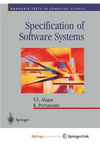 Specification of Software Systems