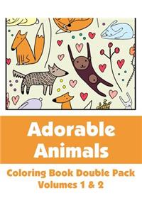 Adorable Animals Coloring Book Double Pack (Volumes 1 & 2)