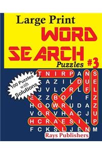 Large Print Word Search Puzzles 3