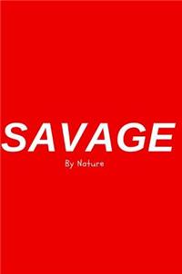 Savage By Nature - Red Sketchbook / Art Sketch Book