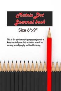Matrix Dot Journal book and Sketch Book Diary 110 pages for Calligraphy and hand lettering