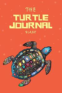 The Turtle Journal: Blank Unlined Sketchbook Size 6x9 for Teen Boys