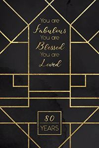 80th Birthday Journal