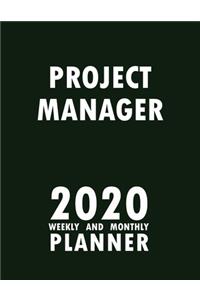Project Manager 2020 Weekly and Monthly Planner