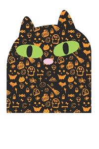 Cute Halloween Cat Design 120 Page Notebook Lined Journal for Black Cat Lovers