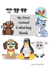 My First Animal Coloring Book