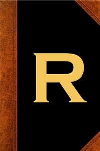 2020 Weekly Planner Monogram R Personalized Monogram R Vintage Style 134 Pages