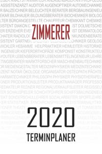 Zimmerer - 2020 Terminplaner