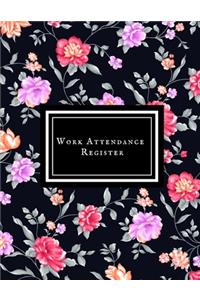 Work Attendance Register