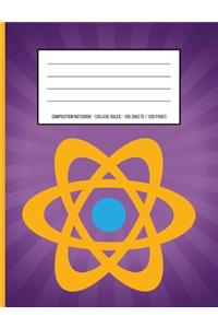 Retro Atom Periodic Table Chemistry Composition Notebook