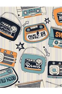 Vintage Music Radio Composition Book