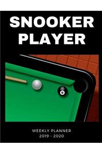 Snooker Player 2019 - 2020 Weekly Planner
