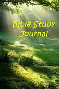 Bible Study Journal Heavenly Light Forest Scene