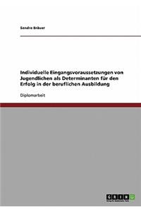 Individuelle Eingangsvoraussetzungen von Jugendlichen als Determinanten für den Erfolg in der beruflichen Ausbildung