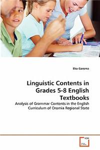 Linguistic Contents in Grades 5-8 English Textbooks