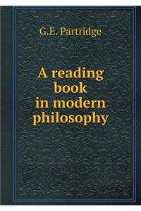 A Reading Book in Modern Philosophy