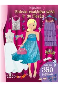 Pegatinas: Chicas Vestidas Para IR de Fiesta