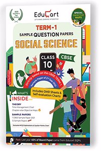 Educart CBSE Term 1 SOCIAL SCIENCE Sample Papers Class 10 MCQ Book For Dec 2021 Exam (Based on 2nd Sep CBSE Sample Paper 2021) (Shubham Pathak)