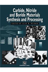 Carbide, Nitride and Boride Materials Synthesis and Processing