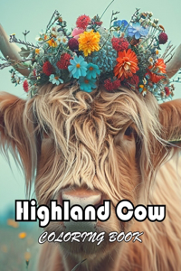 Highland Cow Coloring Book