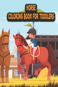 Horse coloring book for toddlers