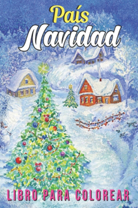 País Navidad Libro para colorear