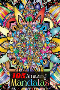 105 Amazing Mandalas Adult Coloring Book