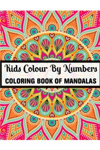 Kids Colour By Numbers Coloring Book Of Mandalas