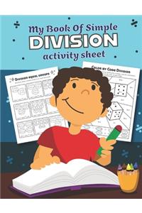 My Book of Simple Division Activity Sheet