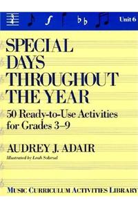 Special Days Throughout The Year