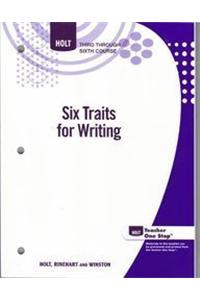 Holt Elements of Literature: Six Traits for Writing Grades 9-12